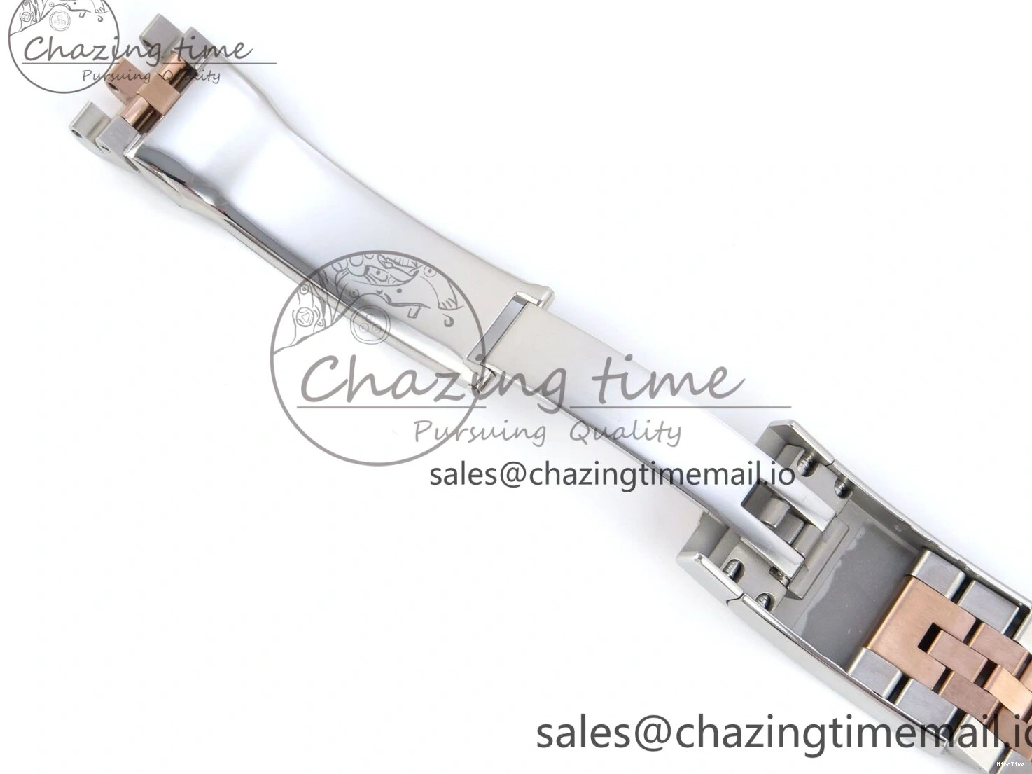 MiroTime 0408 DateJust 36 126231 EWEF Best Edition Silver Leaf Dial Stick Marker on SS RG Jubilee Bracelet A TopPick 596